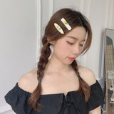 2PCS/Set Flower Shape Metal Hairpin Female Popular Summer Fashionable Likable Multi-color Tulip Clip Simple Daily Pretty Jewelry daiiibabyyy