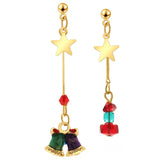 2022 New Christmas Earrings Crystal Snowman Creative Christmas Tree Drop Earrings For Women Girl Party Accessories Jewelry Gifts daiiibabyyy