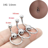 1PC New Surgical Steel Navel Piercing Sexy Belly Piercing Ombligo Belly Button Rings Nombril Navel Rings Earrings Body Jewelry daiiibabyyy