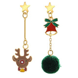 2022 New Christmas Earrings Crystal Snowman Creative Christmas Tree Drop Earrings For Women Girl Party Accessories Jewelry Gifts daiiibabyyy