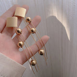 Alloy Earrings for Women Fashion Long retro Tassel Jewelry Pearl Earrings Jewelry accessories Wholesale daiiibabyyy