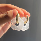 Lost Lady Korean Fashion Cute Resin Small Flower Drop Earrings For women Statement Pendant Earring Girl 2022 Fashion Jewelry daiiibabyyy