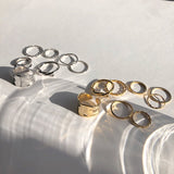 Fashion Jewelry Rings Set Hot Selling Metal Alloy Hollow Round Opening Women Finger Ring For Girl Lady Party Wedding Gifts New