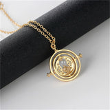 Rotating Hourglass Necklace For Women Men Accessories Film and Television Peripheral Retro Sweater Chain Time Converter Jewelry daiiibabyyy