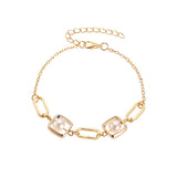 2022 Korean Fashion Gold Bracelets for Women Boho Jewelry Geometric Portrait Pin Simple Thick Chain Hand Chain Charm Bracelet daiiibabyyy