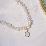 Romantic Cute Imitation Pearl Short Necklace Choker Temperament Micro Inlaid Zirconia Blue Butterfly Necklaces Charm Collier daiiibabyyy