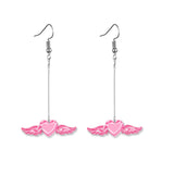 Lost Lady New Fashion Hand-Painted Love Lip Earrings With Creative Women's Earrings Jewelry Wholesale Direct Sales daiiibabyyy