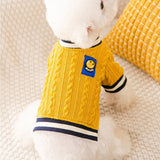 Pet Dog New College Style Hoodies Autumn Winter Knit Soft Sweater For Small Medium Dog Clothing Puppy Dog Coats Sweaters Poodle daiiibabyyy