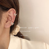 New Fashion Butterfly Clip Earrings Ear hook Copper Ear Clips Earring No Piercing Crystal Ear Cuff For Women Girls Jewelry Gifts daiiibabyyy