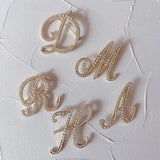 Fashion Korean Elegant Pearl Beads Letter Brooch Pin Badge For Women Girls Clothes Shirt Lapel Corsage Luxulry Jewelry Gifts daiiibabyyy