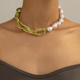 Lost Lady New Style Fashion Chain Rice Beads Ladies Necklace With The Same Paragraph Birthday Gift Necklace Jewelry Wholesale daiiibabyyy
