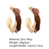 New Mutilcolor Enamel Pearl Circel Geometric Dripping Oil Metal  Hoop Earrings for Women Girls Travel Jewelry HUANZHI 2022 daiiibabyyy