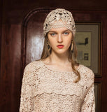 Women Flowers Lace Beanie Cap Female Spring Summer Korean Sweet Lovely Skullies Hat Girl Leisure All-match Beanies Hats H6768 daiiibabyyy