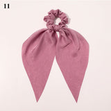 Spring New Long Rabbit Ears Floral Knotted Lady Printed Letters Head Rope Girls Hair Rope Jewelry Elegant Women Hairbands daiiibabyyy