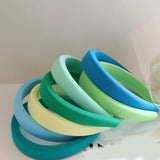 New Fashion Western Style Solid Colors Thicken Padded Headband Bezel Turban Women Hairbands Girls Accessories Headwear INS daiiibabyyy