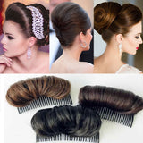 Daiiibabyyy New Hair Enhancing Puffy Bangs Fluffy Hair Pad Hairpin Synthetic False Hair Clip In Black Brown Natural DIY Hair Style