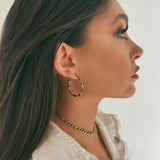 Lost Lady New Fashion Hoop Earrings Butterfly Ring-Shaped Ladies Earrings Jewelry Wholesale Direct Sales daiiibabyyy