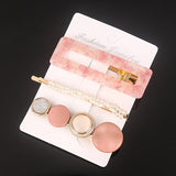 Ins Fashion 1Set Women Girls Elegant Pearls Hair Clips Sweet Headwear Hair Ornament Hairpins Barrettes Hairgrip Hair Accessories daiiibabyyy