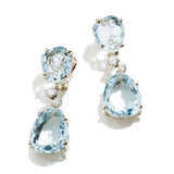 Sparkling Silver Color Women's Earrings Inlaid Zircon Natural Stone Drop Earrings for Women Bridal Engagement Wedding Jewelry daiiibabyyy