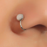 1Pc Crystal Triangle Fake Nose Ring Non Piercing Clip On Nose Ring Indian Style Nose Cuff Fake Piercing Septum Nariz Gem Jewelry daiiibabyyy