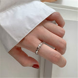 New Index Finger Open Ring For Women Designer Ins Trend Cold Wind Simple High-End Fashion Personalized Jewelry Neutral Gift daiiibabyyy