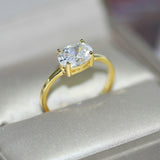 Daiiibabyyy Wedding Engagement Rings For Women Jewellry For Female Gold Color Ring With Stone Women' Ring Dating Jewelry Wholesale R865