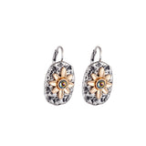 Vintage Accessories Unusual Korean Fashion Jewelry Gold Silver Color Sunflower Female Statement Dangle Earrings Gifts for Women daiiibabyyy