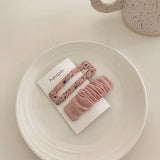 Small Fresh Girl hairpin Bangs Clip Japanese And Korean Style All-match BB Clip Floral Fabric Hair Clip Hair Accessories Sweet daiiibabyyy