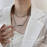 Necklace for Women Solid U-shaped Chain Horseshoe Chain Couple Chain Necklace Jewelry Wholesale Boho Jewelry Collar daiiibabyyy