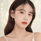 New Trendy Shell Cherry Flower Earrings Simple Design for Women Fashion Jewelry Wedding Party Gift S925 Stamp daiiibabyyy