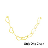 Double L Shape Nose Chain Heart Nose Piercing Chain 20G Straight Ball Nose Chain Zircon Piercing Nariz Pircing Septum Nez daiiibabyyy