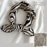 50x50cm Square Silk Hair Scarf Women Headband Fashion Print Neck Scarfs Office Hair Band Hand Kerchief Female Bandana daiiibabyyy