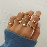 Daiiibabyyy Gold Silver Color Butterfly Open Rings Set For Women Girl Wedding Engagement Party Knuckles Jewelry Trends Punk Chain Rings