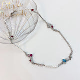 MENGJIQIAO Fashion Design Irregular Metal Crystal Necklace For Women Elegant Pearl Beads Choker Party Jewelry Gifts daiiibabyyy