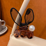 Female Summer Bangs Shark Clip Korea Adjustable Mesh Rabbit Ear Hair Claws Accessories for Women Small Side Girls Hairpin daiiibabyyy