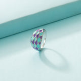 Lost Lady New Fashion Trend Two-Tone Ladies Ring With The Same Birthday Gift Alloy Jewelry Wholesale Direct Sales daiiibabyyy