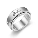 New Fashion Trend Ring For Men 2021 Punk Style Stainless Steel Rotation Free Rotation Compression Accessories Jewelry Gifts daiiibabyyy