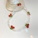 MENGJIQIAO Korean Sweet Fruit Necklace For Women Ladies Fashion Acrylic Beads Summer Holiday Choker  Collares Jewelry Gifts daiiibabyyy