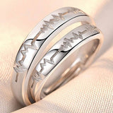 Classic Couple Rings For Men Women CZ Stone Trendy Wedding Lovers' Ring Jewelry Romantic Valentine's Day Present Ring Accessory daiiibabyyy