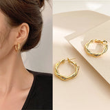 Drop Earrings for Women Exquisite Geometric Simple Annular Metal Women Earrings Fashion Jewelry Accessories Wholesale
