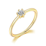 Daiiibabyyy Little Thin Dainty Pinky Rings For Women Gold Color Zirconia Wedding Engagement Bride Finger Ring Jewellry Fashion Jewelry R246