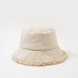 Thick Wool Winter Bucket Hat Panama Women Men Panama For Man Women Fisherman Hat Outdoor Sports Hip Hop Cap Hats Street ware daiiibabyyy