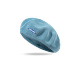 Women Girls Beret French Artist Summer  Spring Beanie Hat Retro Mesh  Plain Beret Solid Color Elegant Ladies Flat Top Caps daiiibabyyy