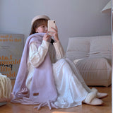 Women Fashion Thick Solid Color Wild Scarves 230X37CM Fantasy Macaron Scarves Women Winter Soft Warm Feel Cashmere Long Shawl daiiibabyyy