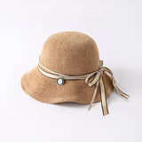 Summer Kitted hat fisherman cap bucket hat Foldable Visor cap outdoor Holiday Beach sun protection Hat women hat Panama sun hat daiiibabyyy