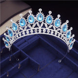 Daiiibabyyy Vintage Baroque Bridal Crown Princess Headband Luxury Bride Wedding Dress Hair Accessories Black Diadem Tiara Hair Jewelry
