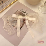 Spring New Oversized Bow Hair Accessories Big Bow Mesh Dots Hair Hoop Oversized Bow Lace  Flower Ribbon Hair Clip Hairpins daiiibabyyy