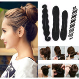 Daiiibabyyy Women Hair Accessories Magic Hair Bun Maker Hairstyle Braiders Styling Tools Girls Hair Accessories Ponytail DIY Braiding Tools