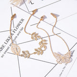 Daiiibabyyy New Chain Hairpins for Women Shell Pearl Butterfly Tiara Tassel Hair Clips Barrettes Braided Headband Ponytail Hair Accessories
