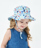 Daiiibabyyy Fashion Spring Sun Bucket Hat Girls Boys Summer Visor Children Wide Brim Big Felt Hat Kids Beach Hat For 2-8 Years Old